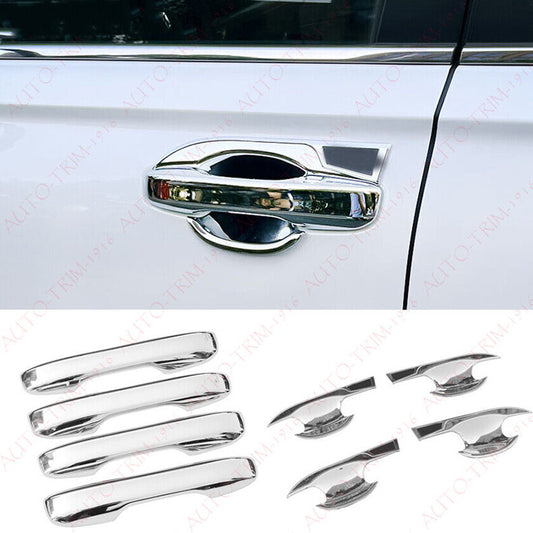 for Honda CR-V CRV 2023-2024 Chrome Car Door Handle Cover+Cup Bowl Combo Trim 8X