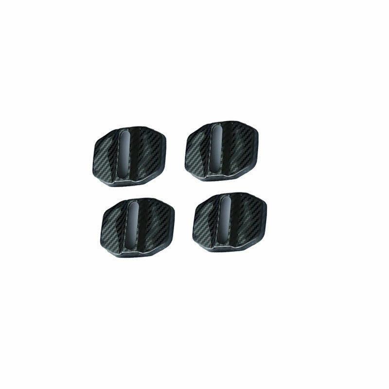 for BMW X5 G05 2019-2021 Carbon Fiber Steel Door Lock Buckle Protection Trim 4X