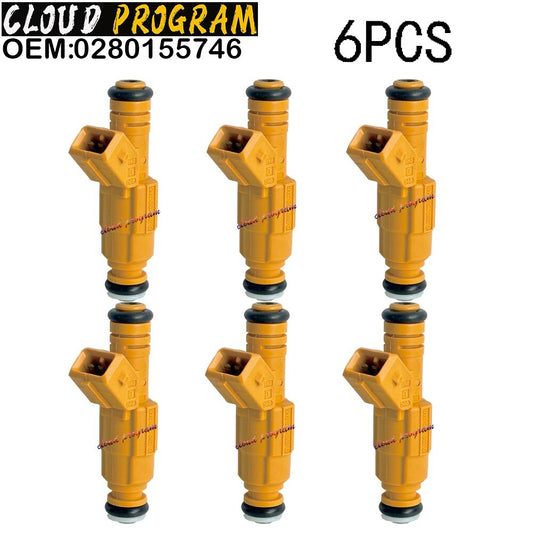 6PC Fuel Injector 0280155746 For 97-98 for Volvo S90 87-98 for Jeep 4.0L for Dodge 3.9L v