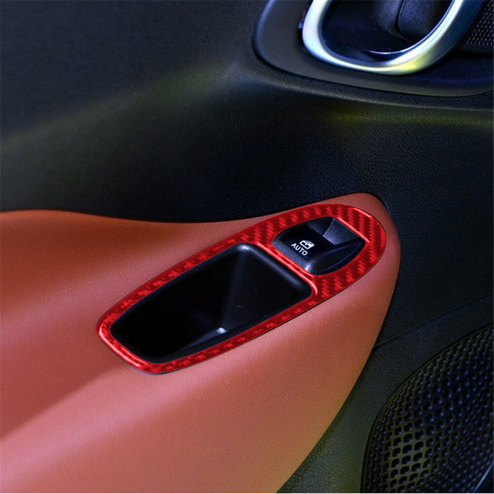 for Dodge Charger 2015-2021 Carbon Fiber Console Gear Shift Box Panel Trim Cover v