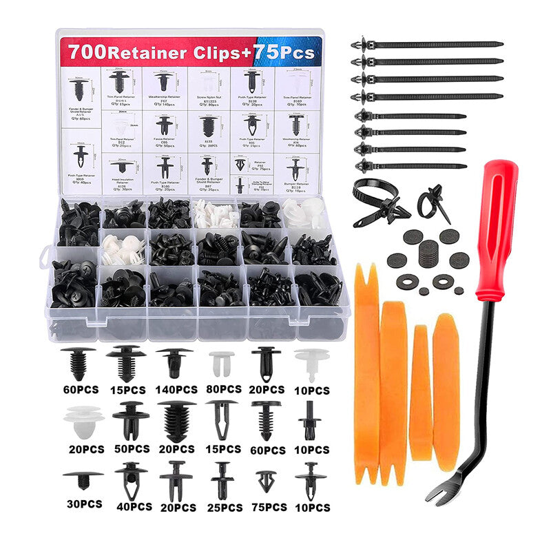 775-piece pack body riveting trim panel fastener molding fastener - n