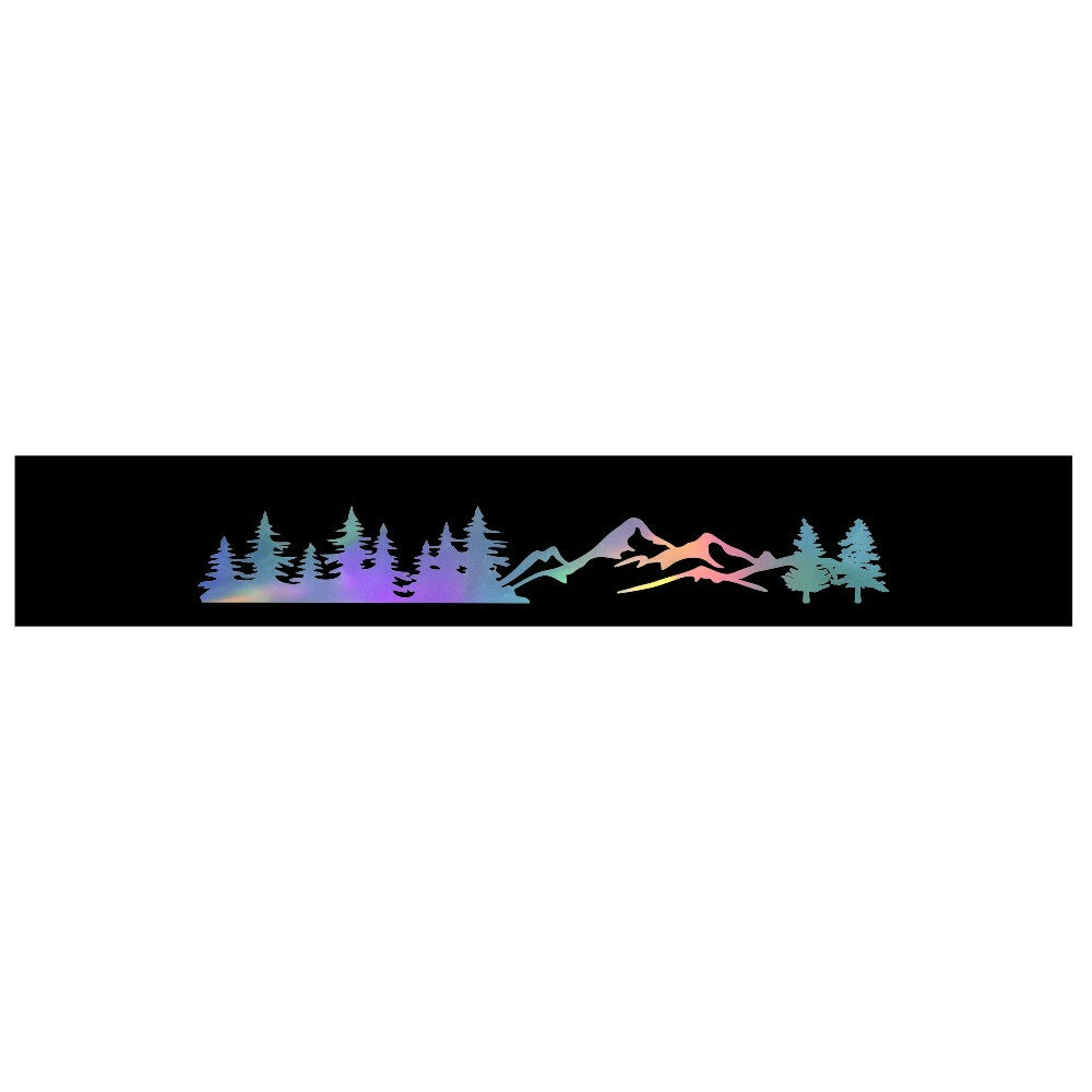 Front Windshield Decal Vinyl Car Sticker Tree Mountain Auto Window Decoration