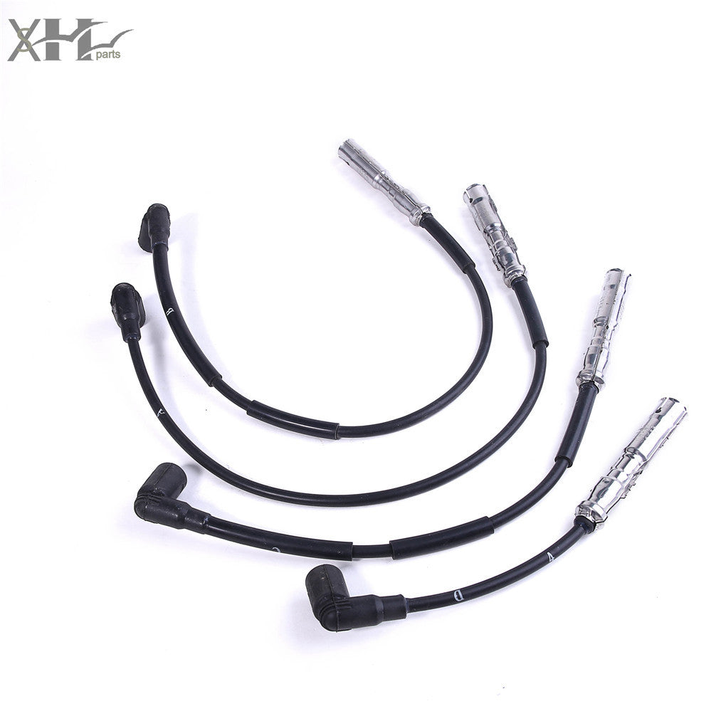 4Pcs Set Of Ignition Lead Wires for VW for Passat 1997-2011 1.6/2.0 8V 06A905430AH Q