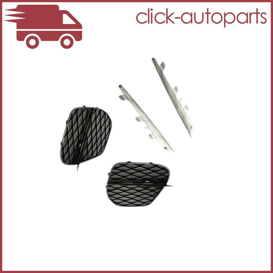 Front Lower Bumper Lateral Grill Cover+Molding Trim Set for 11-14 for BMW for X5 E70 NEW Q