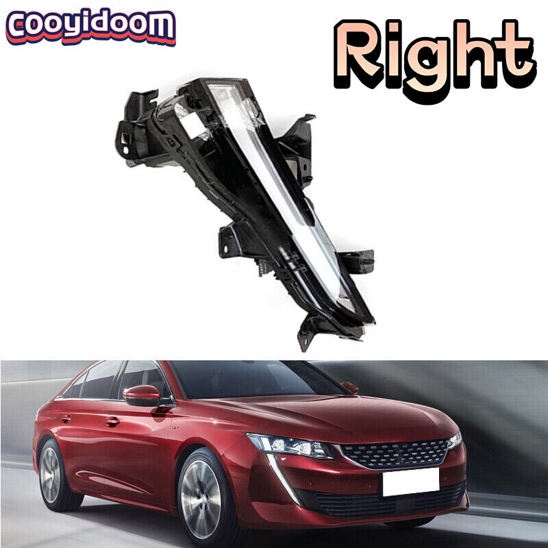 Front Right DRL LED Turn Signals Fog Lamp for Peugeot 508L 2019 2020