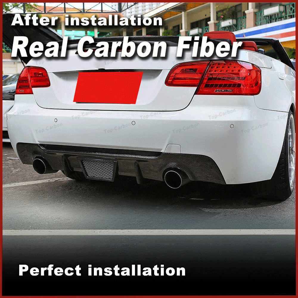 REAL CARBON Rear Bumper Diffuser Lip for BMW 3Series E92 E93 335i M Tech 2008-11