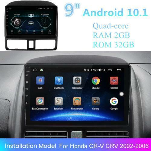 9 For 2002-2006 for Honda CR-V CRV Android 10.1 Radio Stereo GPS Navi Player 2+32G