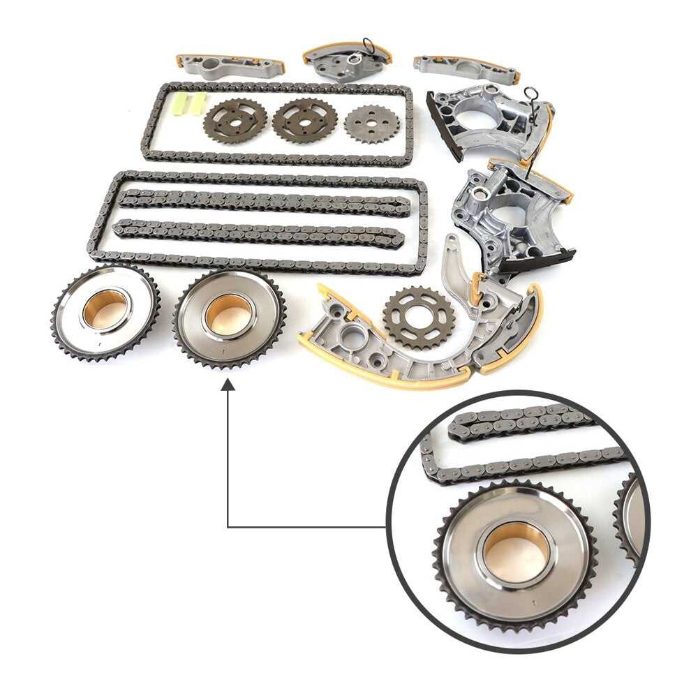 Timing Chain Kit Fit for VW for Audi S5 A6 for A8 S8 Q7 C6 4H 4.2L 5.2L CAUA 079109218R