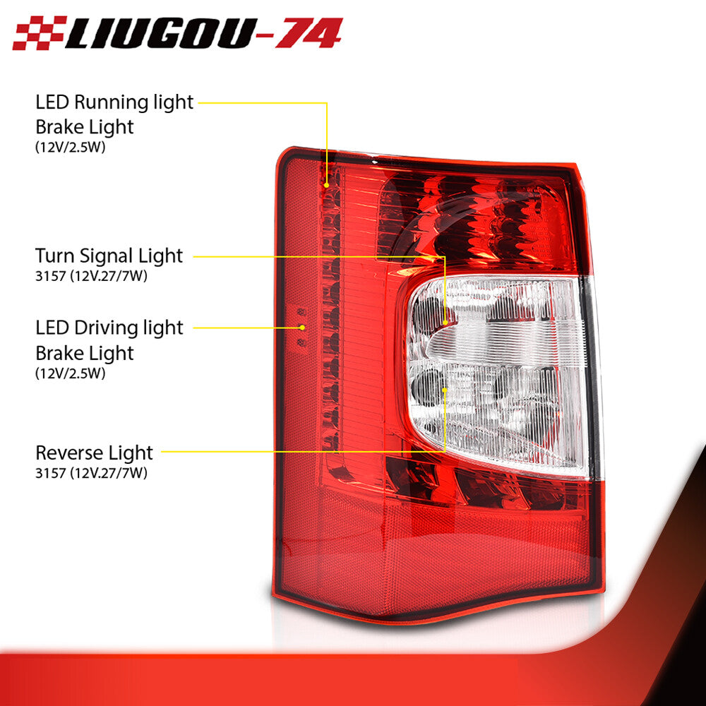 Fits 2011 - 2016 for for CHRysler Town & Country LED Tail Light Replacement Brake Light - v