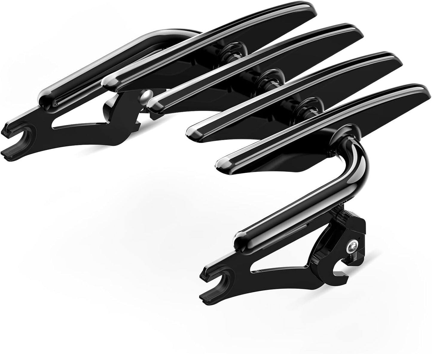 Black detachable concealed luggage rack for Harley CVO Touring Road Street Glide