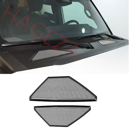 Steel Black Hood Air Intake Vent Mesh Trim For Toyot@ for Land Cruiser LC250 2024-25