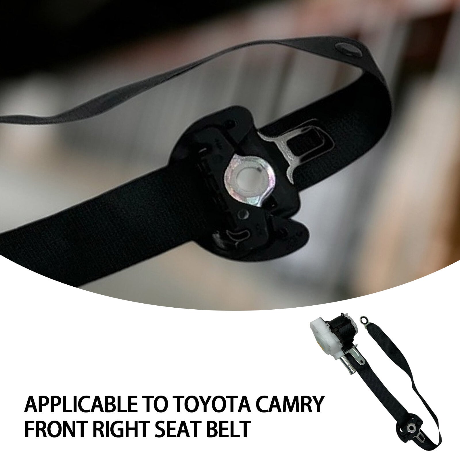 For 2018 19 20 21 22 23 24 2025 for Toyota for Camry front right side for seat belt BLACK Q
