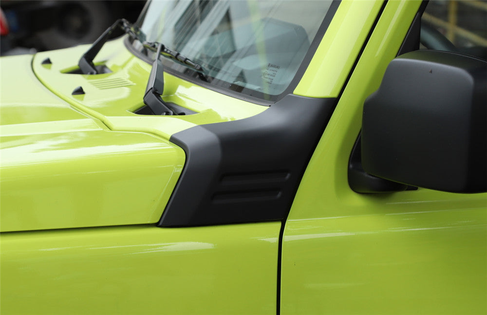 Matte Black ABS Front Hood Angle Wrap Protector Cover for Suzuki for Jimny 2021-2022 n