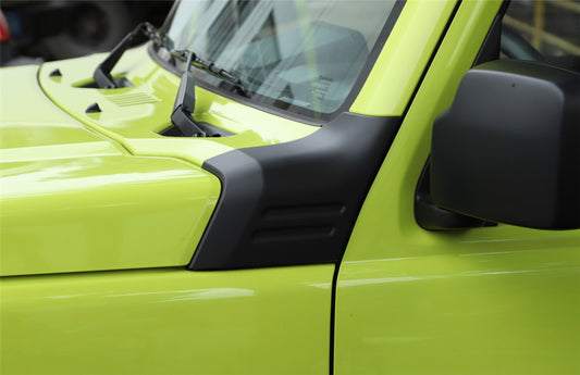 Matte Black ABS Front Hood Angle Wrap Protector Cover for Suzuki for Jimny 2021-2022 n