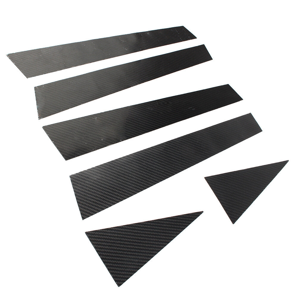6 Pcs Car Exterior Door Window B Pillar Post Cover Trim for Audi Q5 2012-2017 16