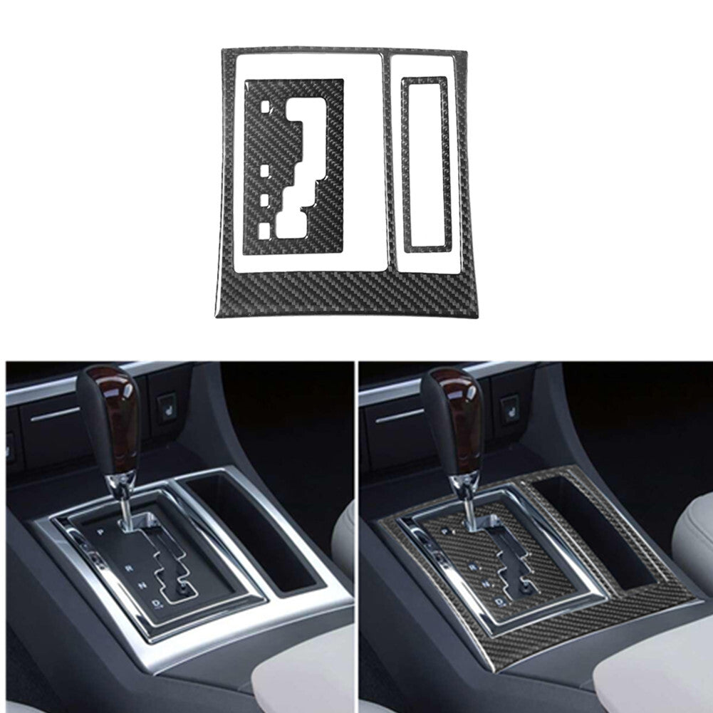 2X Red Carbon Fiber Center Console Cover Trim for Lincoln for Navigator 2007-2014 v