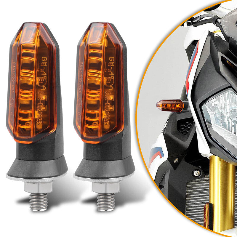 Yellow motorcycle LED turn signal flashing light indicator for Honda for Harley 8mm