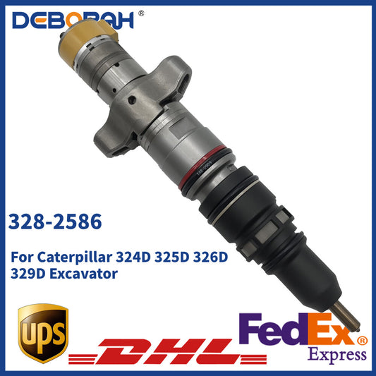 328-2586 C7 Engine Fuel Injector for Caterpillar 324D 325D 326D 329D Excavator