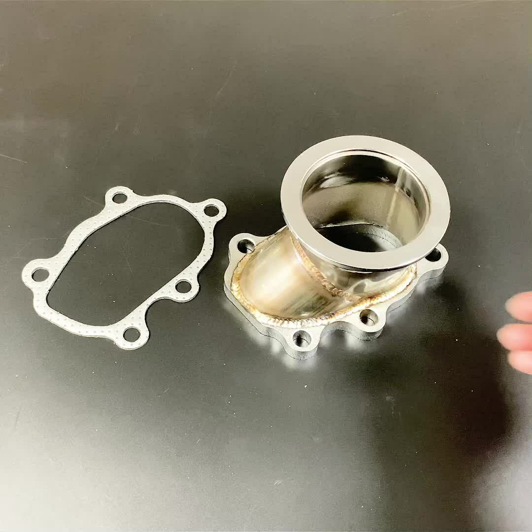 Turbo Down GT25 GT28 T25 T28 5 Bolt Flange to 2.5 63mm V band Adapter Q