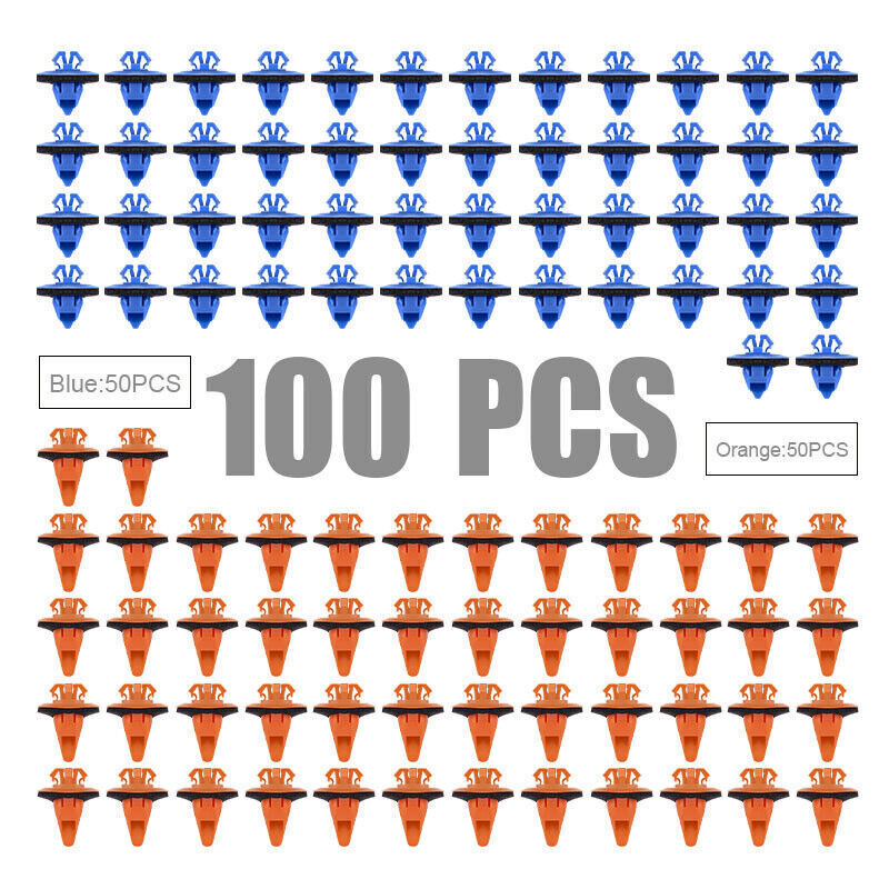 100 Pcs Fender Door Bumper Flare Trim Clip Retainer Fastener for Toyota for 4runner