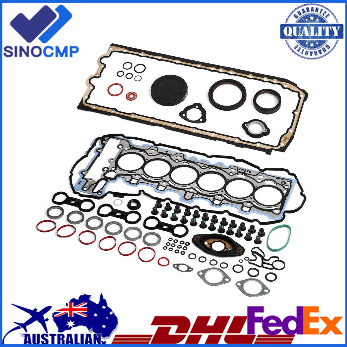 Engine Overhaul Gaskets Seals Kit for BMW 323i 525i E90 E60 E83 E84 E89 N52 2.5L