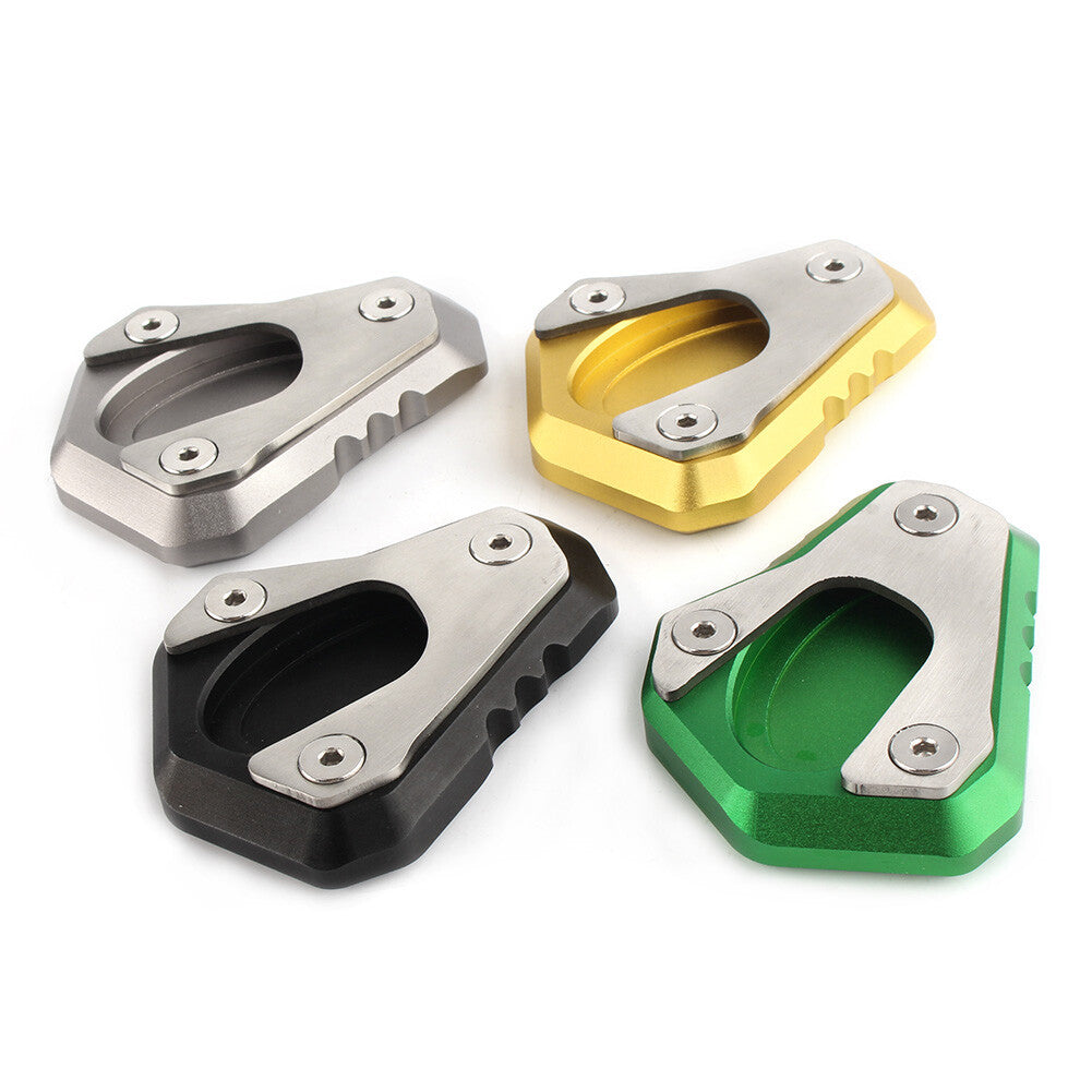 1x Side Kick Stand Extension Plate Pad Fit for Kawasaki Z650 2017-2018 Q