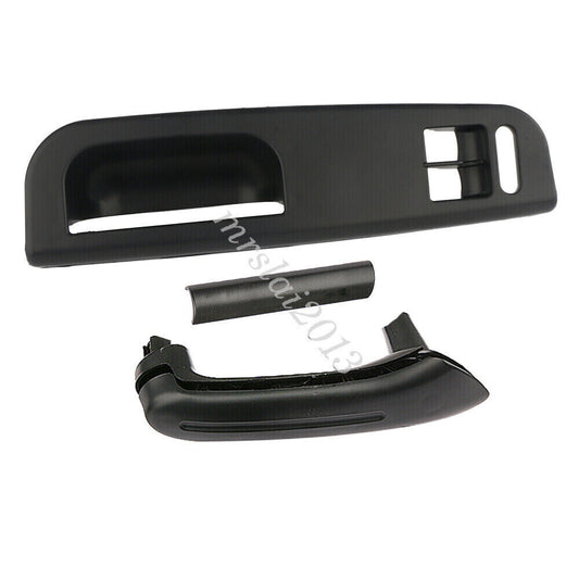 for VW for Golf MK4 2Door Interior Door Grab Handle + Window Switch Panel Bezel Trim Q