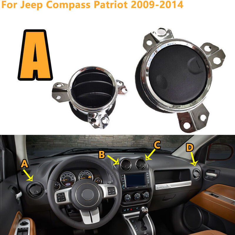 for Jeep Compass Patriot 2009-2014 Left Front Dashboard A/C Air Vent Outlet v