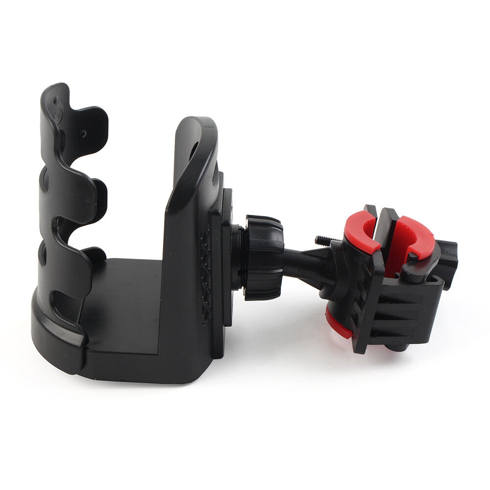 Black Cup Holder Handlebar Mount Drink Water Bottle Fit For Motorcycle ATV Bike Q