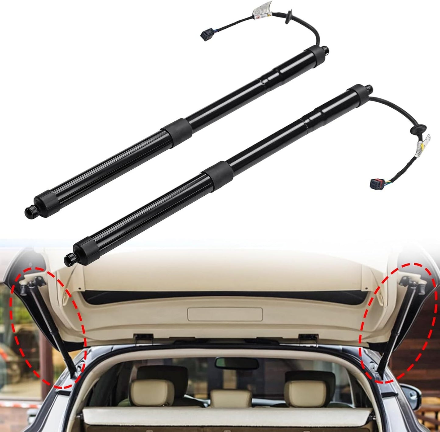2X Rear LH&RH Tailgate Power Hatch Lift Support for Hyundai Santa Fe n
