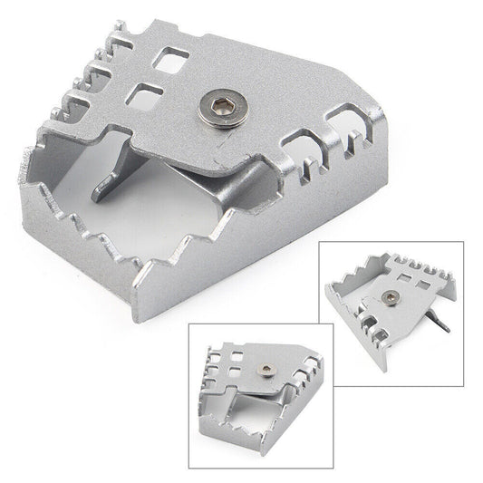 Chrome Rear Foot Brake Peg Pad Extender Fit for BMW F650GS F700GS F800GS R1200GS LC