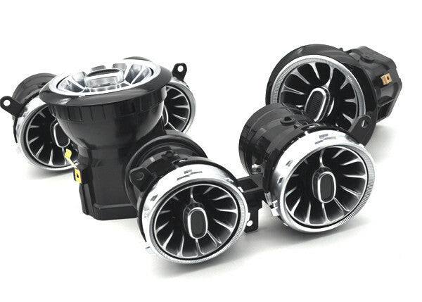 6x Illuminated Retrofit LED 7 color Air Vent purifier for Mercedes W222 S class v