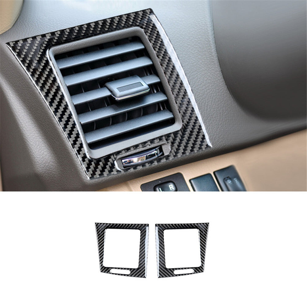 4x Carbon Fiber Door Handle Frame Cover Trim For Silverado for GMC for SIERRA 2014-2018 v