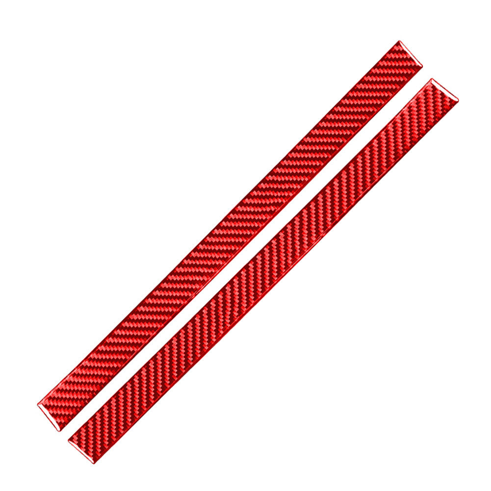 Carbon Fiber Rearview Mirror Anti-Scratch Strip Trim for Toyota Tundra 2014-21