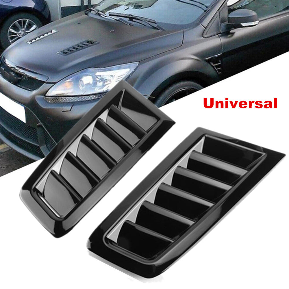Universal car hood ventilation scoop, air intake louvers, cooling cap, and ventilation cover. n