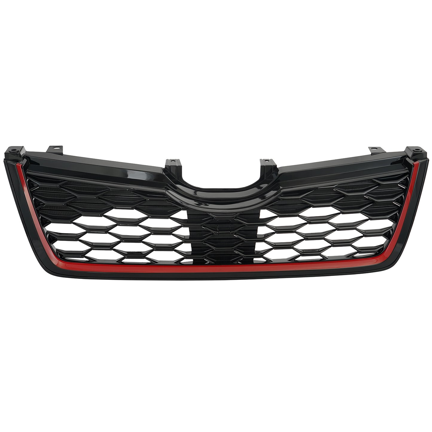 Front bumper lower honeycomb grille with red trim for 2019 - 2021 for Subaru Forester - v