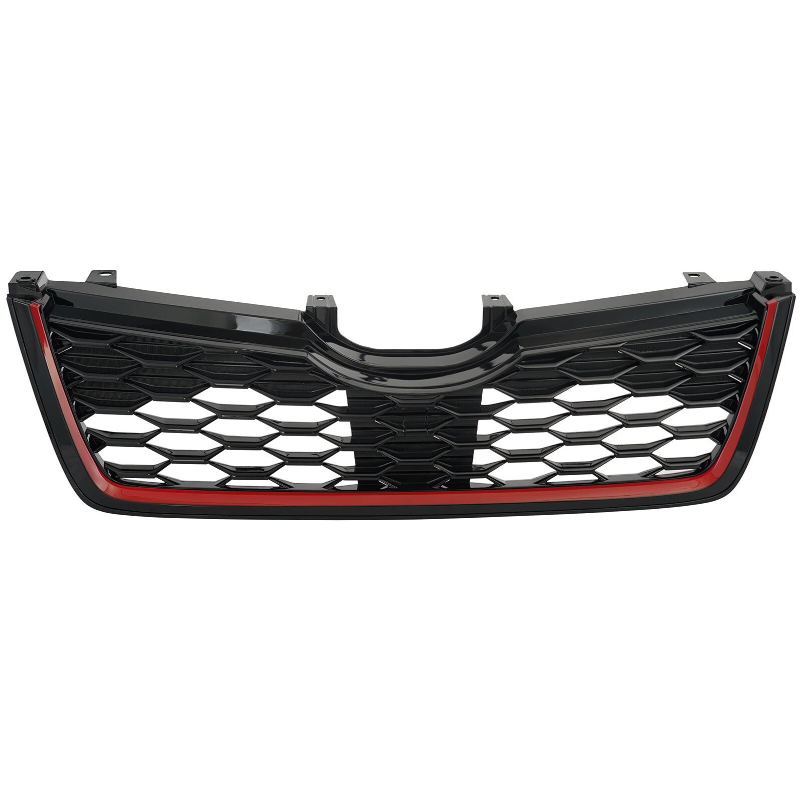Front bumper lower honeycomb grille with red trim for 2019 - 2021 for Subaru Forester - v