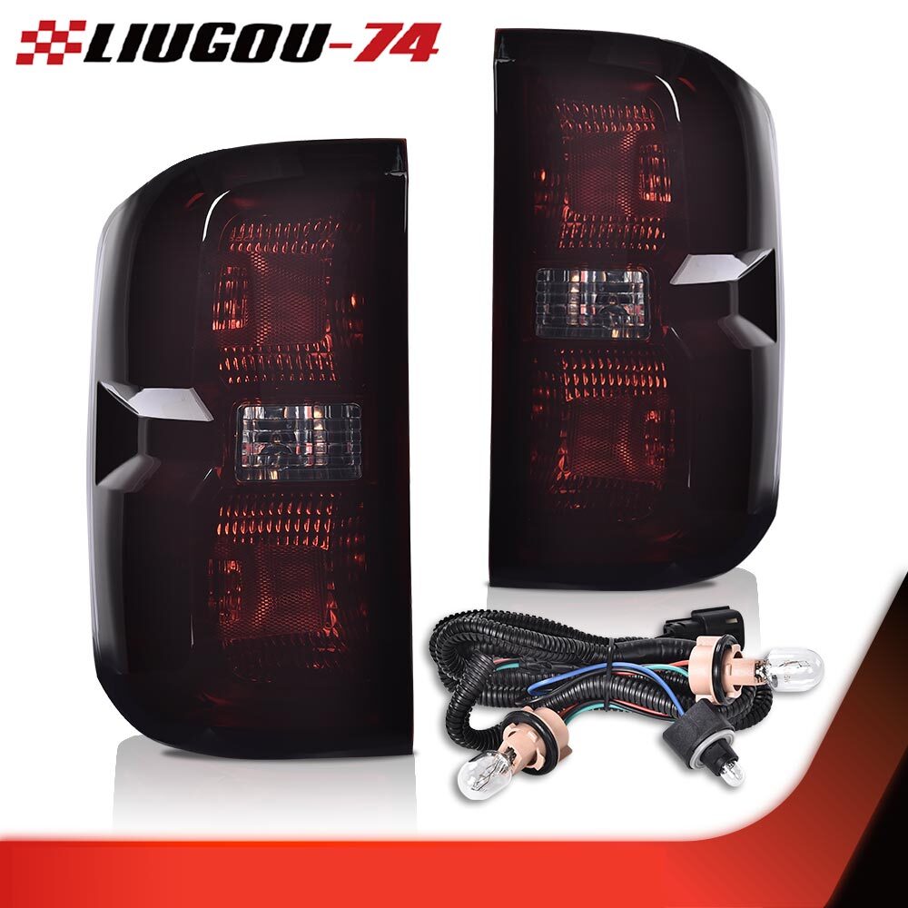Tail Lights Brake Lights with Wiring Harness Smoked fit for 2014 - 2019 Thorold- v
