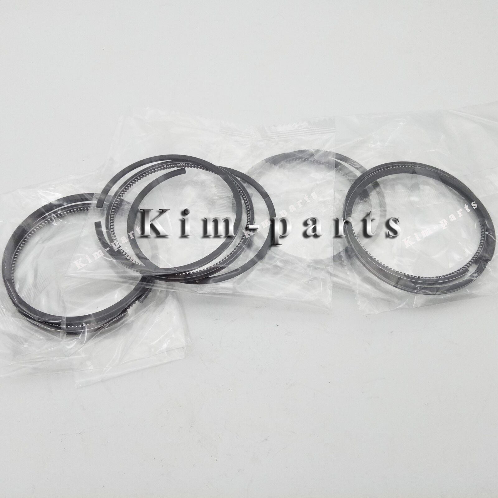 Brand new 4-set STD piston ring kit for K4D diesel engine excavators -