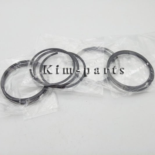 Brand new 4-set STD piston ring kit for K4D diesel engine excavators -