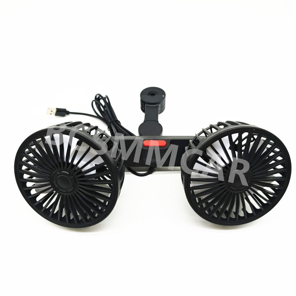 Car for Seat Air Cooling Fan Cooler 360¡ã Rotatable 3 Speed Adjustable USB Electric