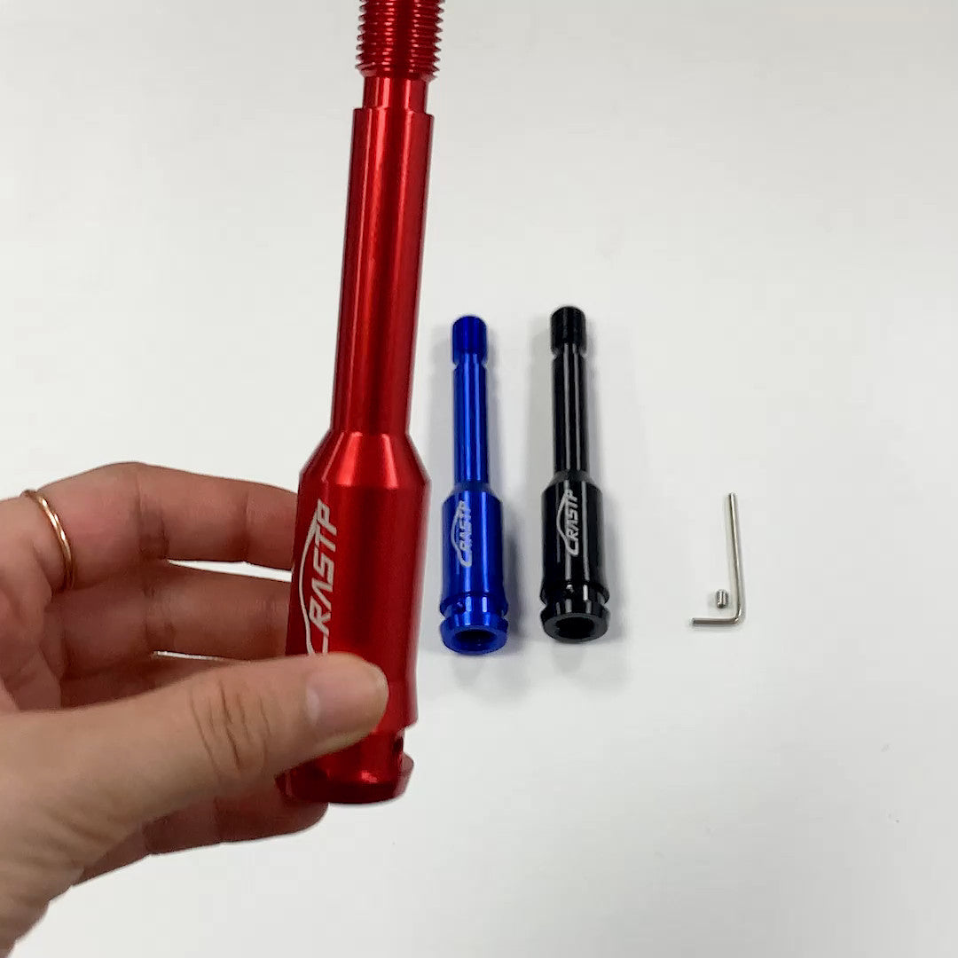 Shift Knob Extension Rod Stick Adapter 130mm Fit Manual Gear Shifter Lever