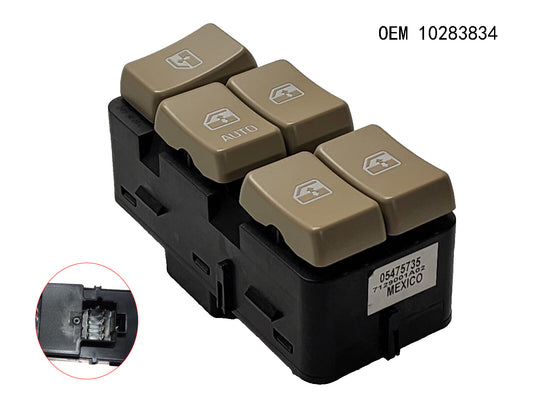 For 02-07 for Buick Rendezvous Front Master Power Window Switch Left Driver Gray NEW