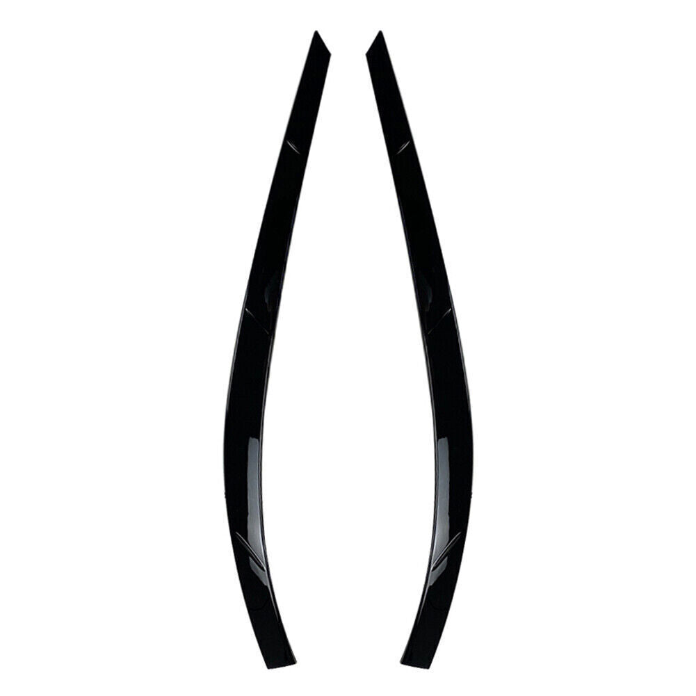 Front Fog Light Lamp Eyebrow Cover Trim Fit for VW for Tiguan MK1 2011-2016 Gloss Black
