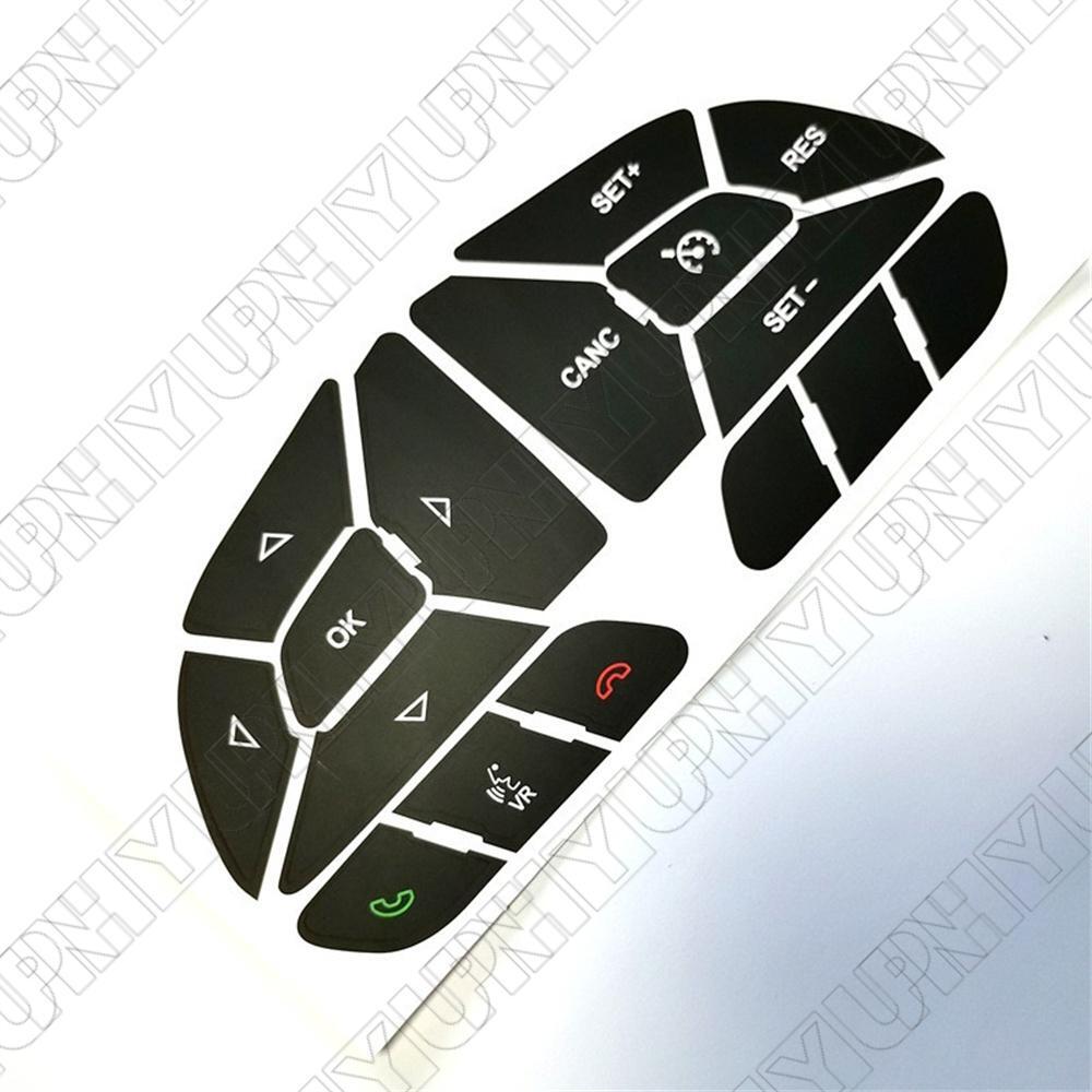 1 Set Steering Wheel Button Repair Decals Stickers for Dodge for Charger 2016 - 2022