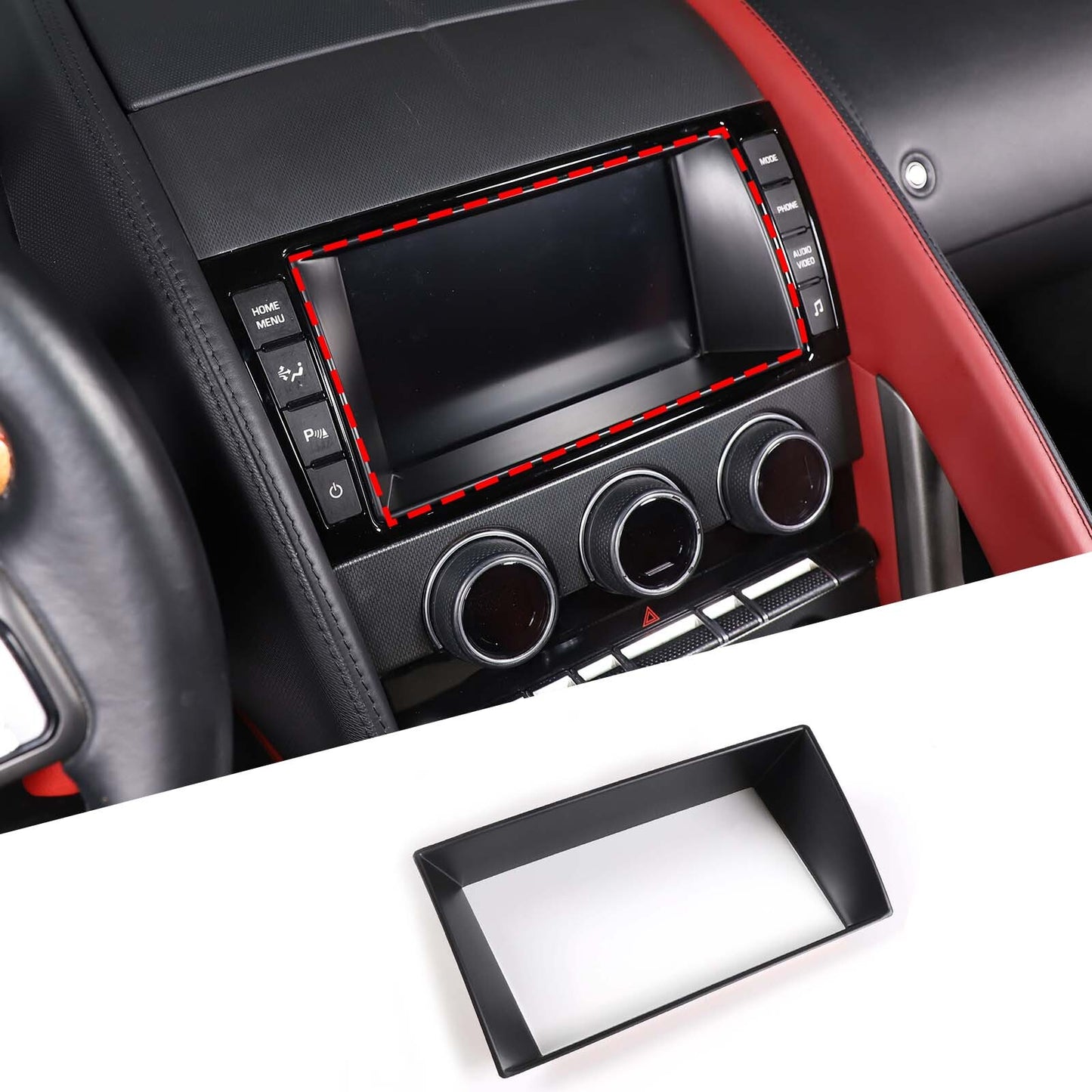 ABS smoked black rear taillight cover decoration suitable for Alfa Romeo Giulia 17-22- v