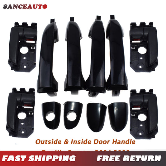 Front, rear, left, right, exterior, and interior door handles are compatible with for Kia Spectra 2004-2009. n