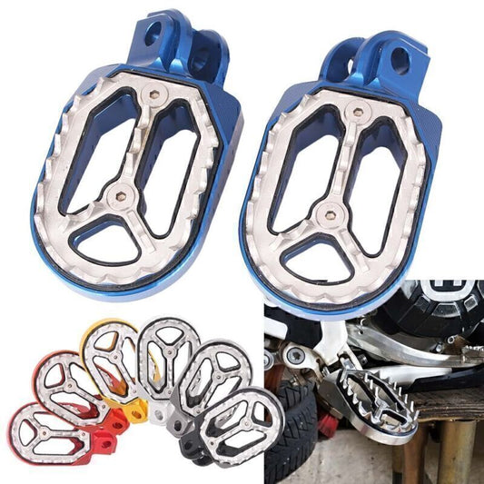 2x Blue Dirt Bike Foot Pegs for Husqvarna/ 85cc-530cc ALL 2005 2006 2007-2015 Q