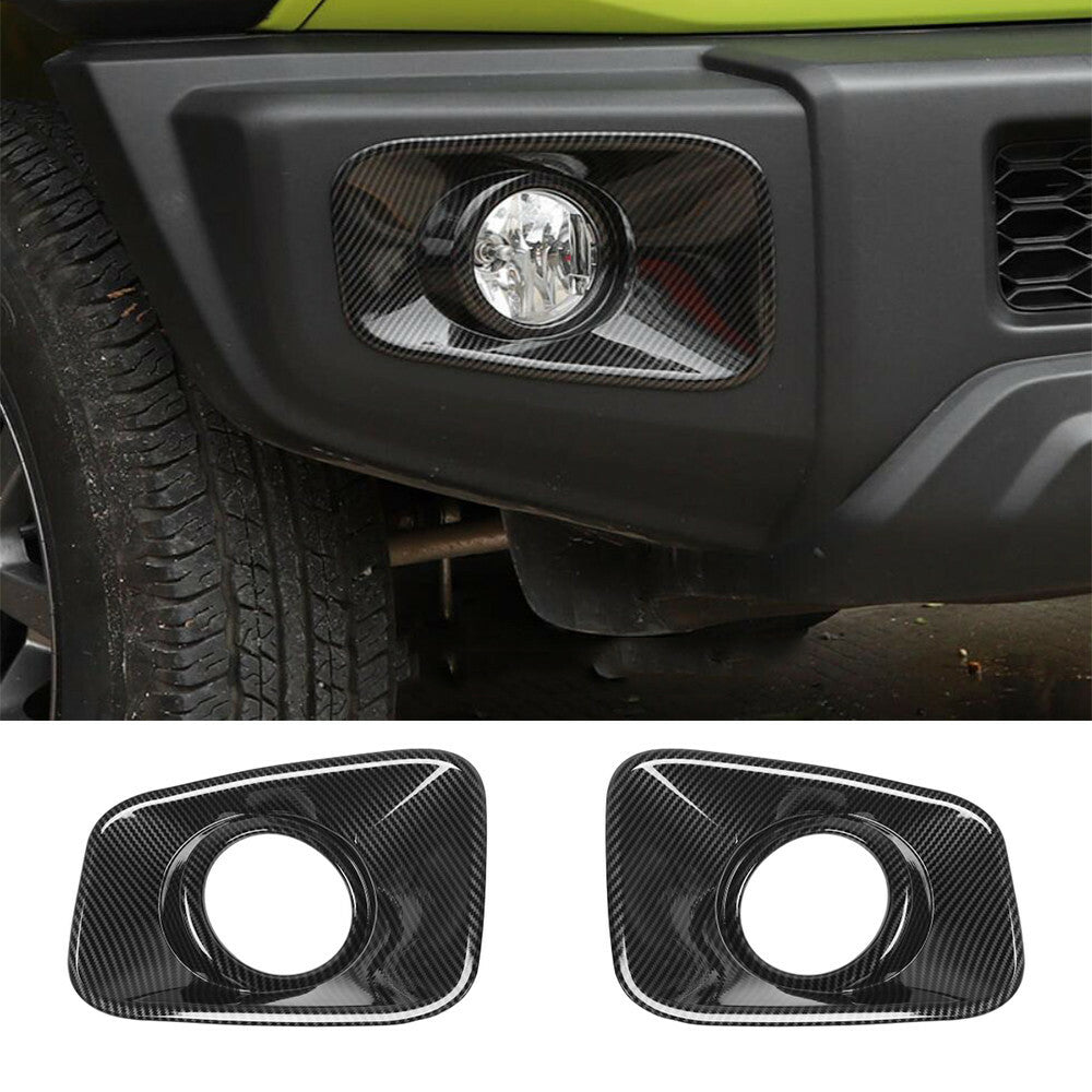 Carbon Fiber ABS Front Fog Light Lamp Cover for Suzuki for Jimny 2019-22 Accessories