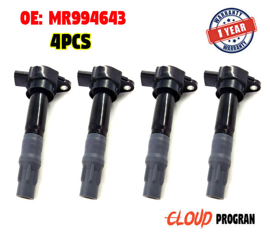 4PCS Ignition Coil MR994643 For Eclipse Galant Lancer Outlander 2.4 v